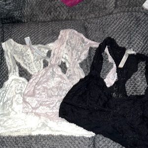 BUNDLE! 3 Free People Lace Bralettes
